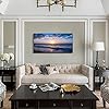 Wall art, moon sea blue sea landscape paintings
